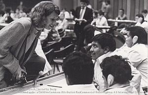 Photo: Brigitte Vonäsch at the WGIP 1987
